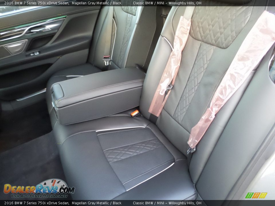 Rear Seat of 2016 BMW 7 Series 750i xDrive Sedan Photo #5