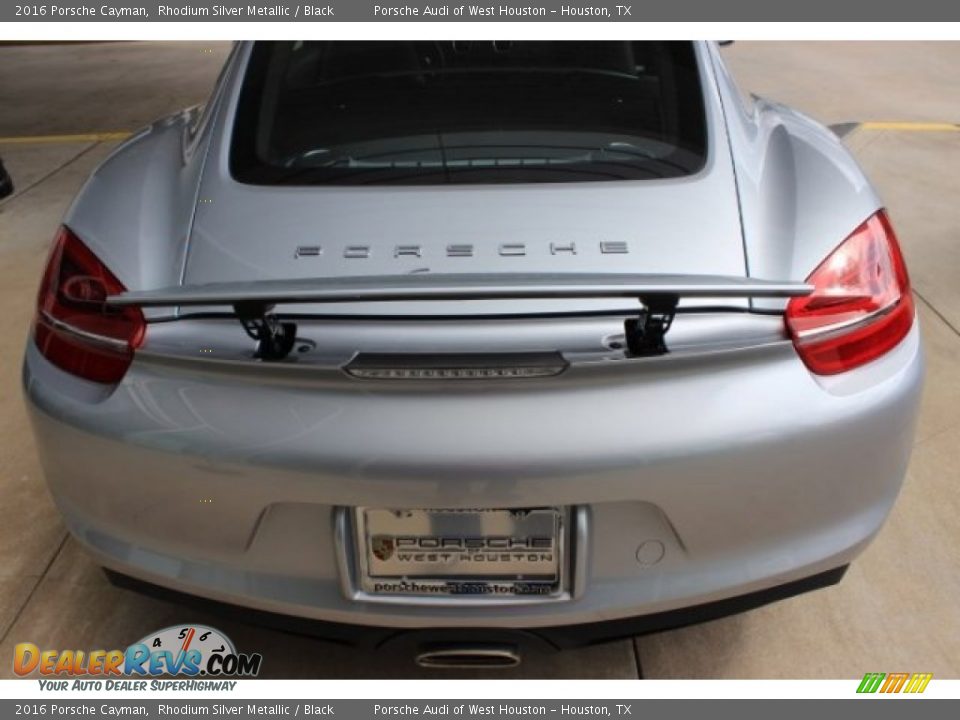 2016 Porsche Cayman Rhodium Silver Metallic / Black Photo #8