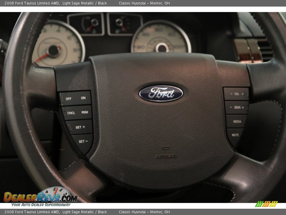 2008 Ford Taurus Limited AWD Light Sage Metallic / Black Photo #6