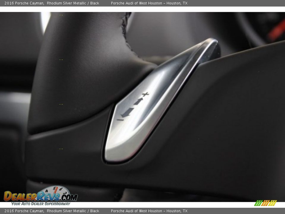 2016 Porsche Cayman Rhodium Silver Metallic / Black Photo #23