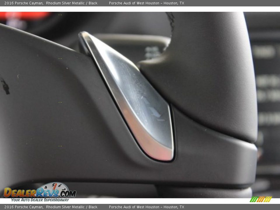 2016 Porsche Cayman Rhodium Silver Metallic / Black Photo #24