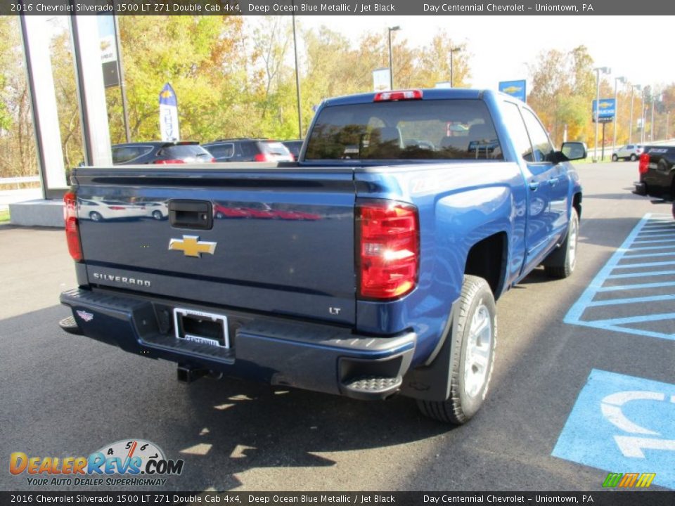 2016 Chevrolet Silverado 1500 LT Z71 Double Cab 4x4 Deep Ocean Blue Metallic / Jet Black Photo #6