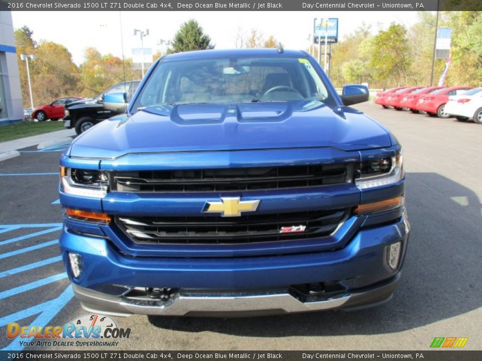 2016 Chevrolet Silverado 1500 LT Z71 Double Cab 4x4 Deep Ocean Blue Metallic / Jet Black Photo #9