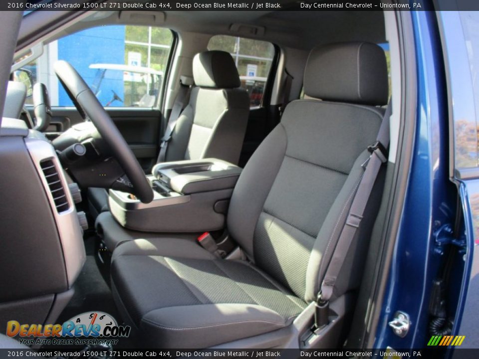2016 Chevrolet Silverado 1500 LT Z71 Double Cab 4x4 Deep Ocean Blue Metallic / Jet Black Photo #12