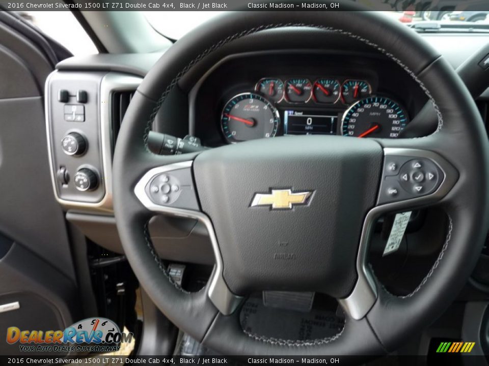 2016 Chevrolet Silverado 1500 LT Z71 Double Cab 4x4 Black / Jet Black Photo #4