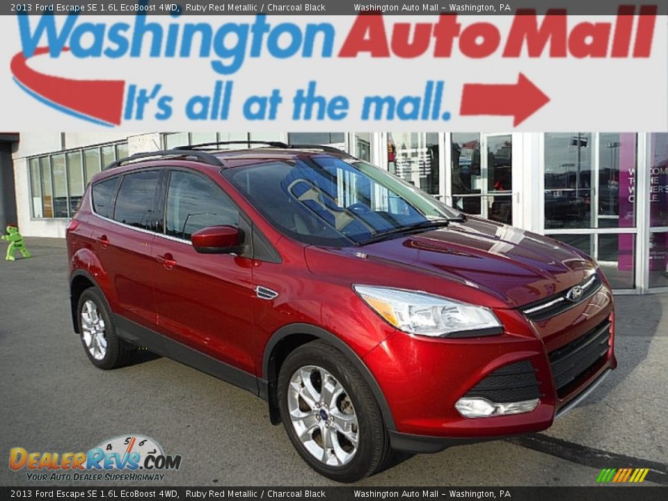 2013 Ford Escape SE 1.6L EcoBoost 4WD Ruby Red Metallic / Charcoal Black Photo #1