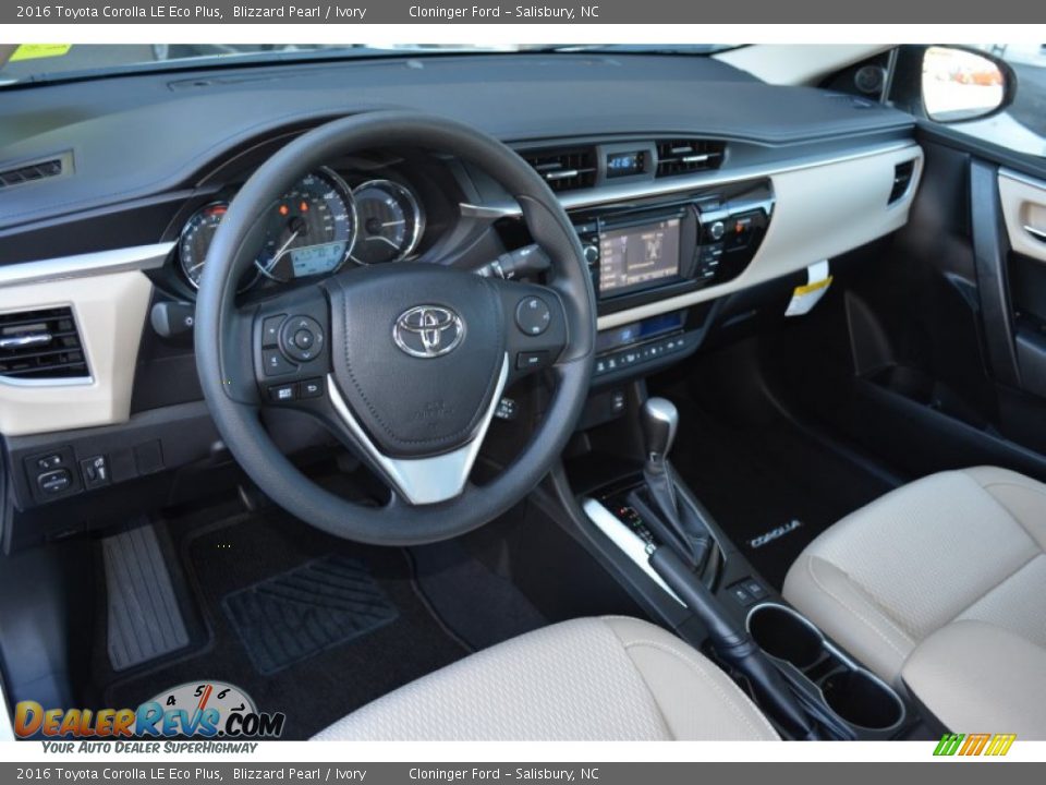 2016 Toyota Corolla LE Eco Plus Blizzard Pearl / Ivory Photo #8