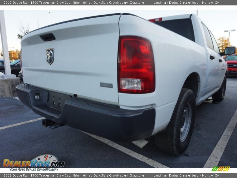 2012 Dodge Ram 1500 Tradesman Crew Cab Bright White / Dark Slate Gray/Medium Graystone Photo #3