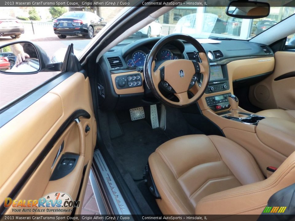 2013 Maserati GranTurismo Sport Coupe Grigio Alfieri (Grey) / Cuoio Photo #12