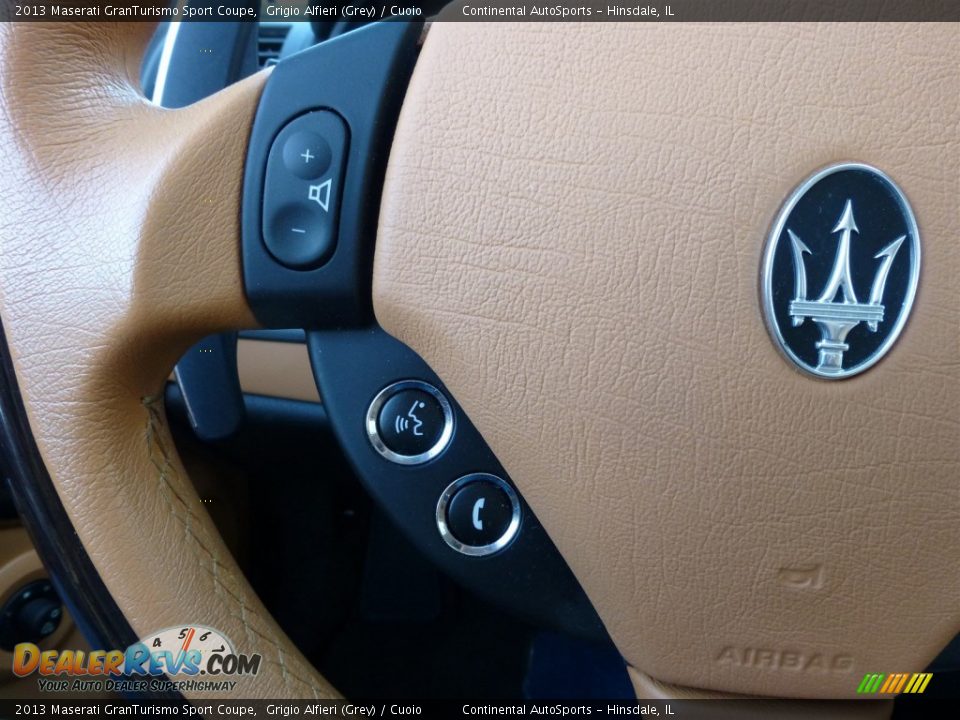 2013 Maserati GranTurismo Sport Coupe Grigio Alfieri (Grey) / Cuoio Photo #22