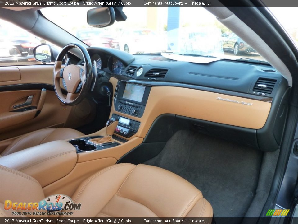 2013 Maserati GranTurismo Sport Coupe Grigio Alfieri (Grey) / Cuoio Photo #25