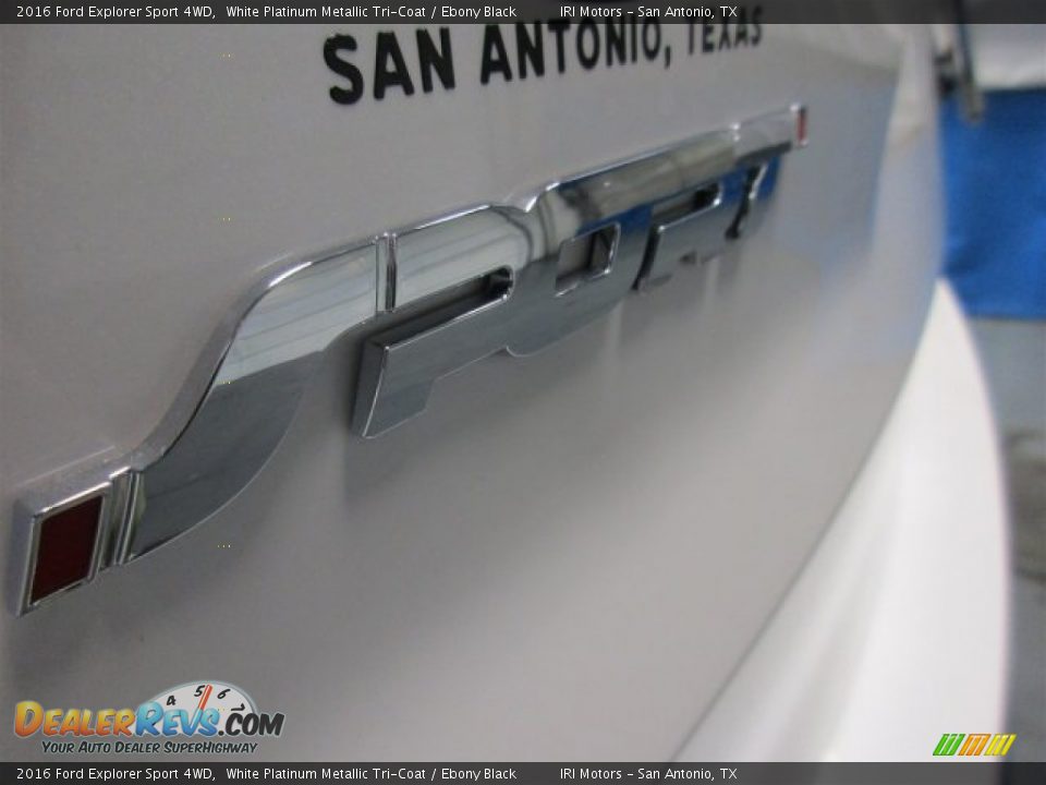 2016 Ford Explorer Sport 4WD White Platinum Metallic Tri-Coat / Ebony Black Photo #6