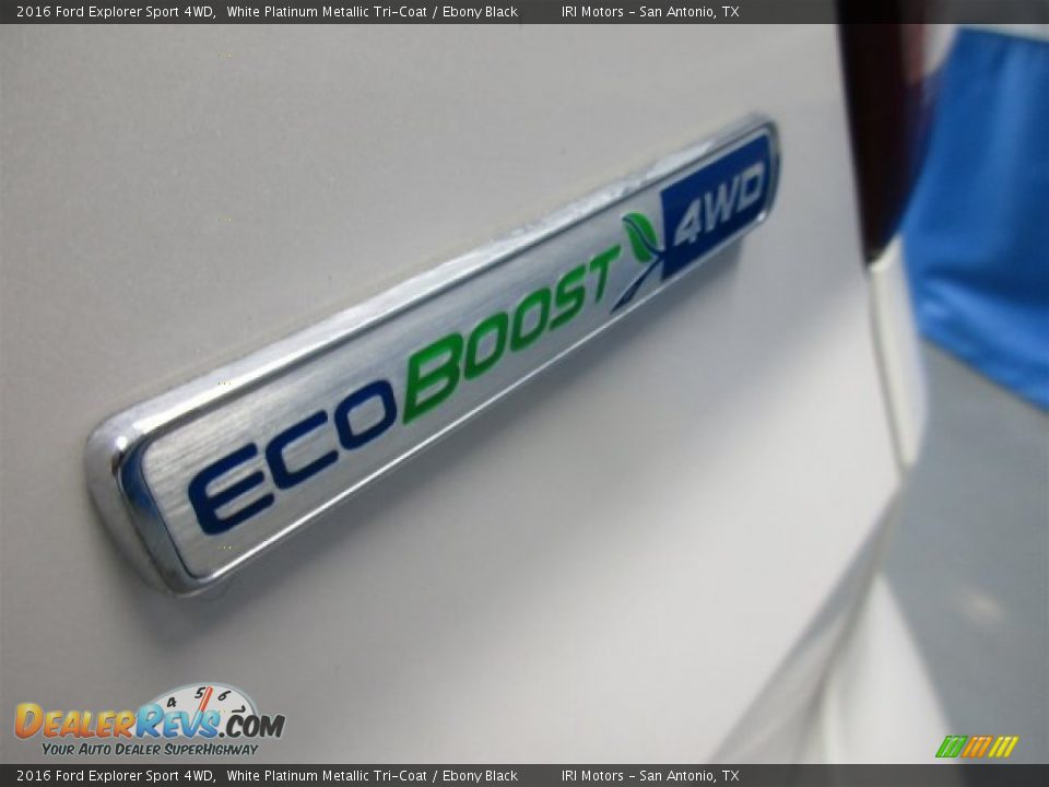 2016 Ford Explorer Sport 4WD White Platinum Metallic Tri-Coat / Ebony Black Photo #7