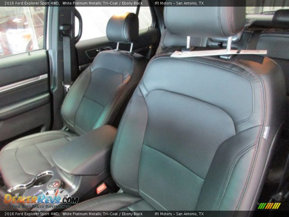 2016 Ford Explorer Sport 4WD White Platinum Metallic Tri-Coat / Ebony Black Photo #9