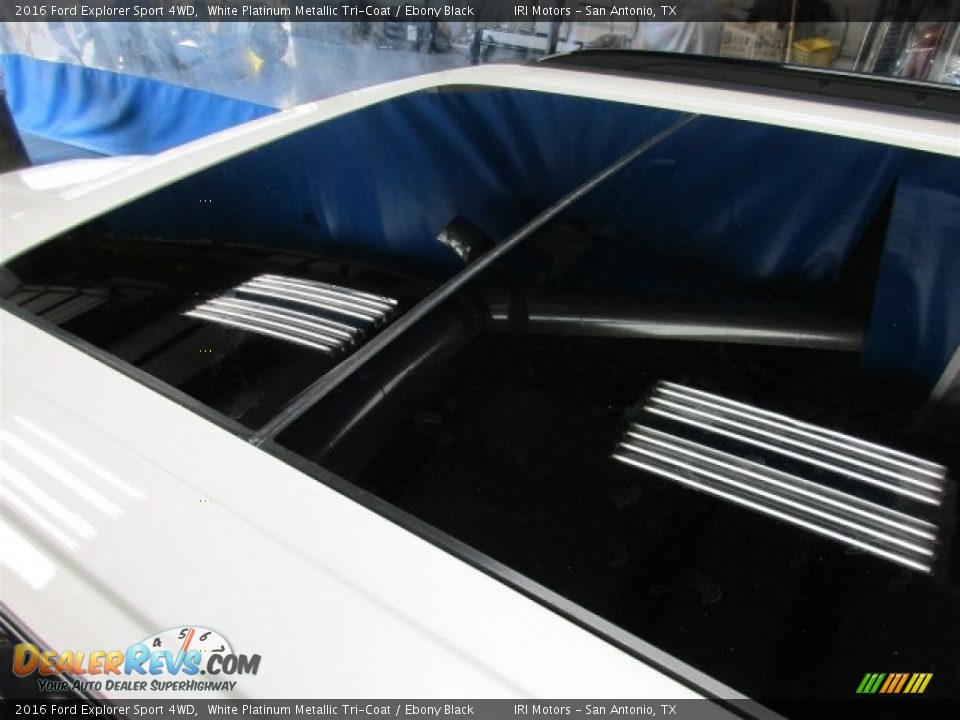 2016 Ford Explorer Sport 4WD White Platinum Metallic Tri-Coat / Ebony Black Photo #14