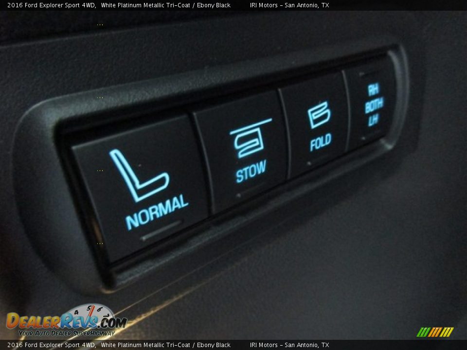 2016 Ford Explorer Sport 4WD White Platinum Metallic Tri-Coat / Ebony Black Photo #16