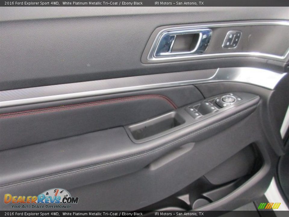2016 Ford Explorer Sport 4WD White Platinum Metallic Tri-Coat / Ebony Black Photo #18