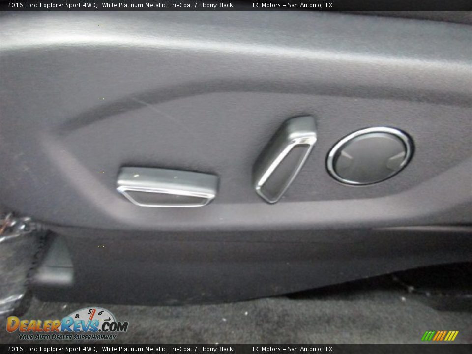 2016 Ford Explorer Sport 4WD White Platinum Metallic Tri-Coat / Ebony Black Photo #19