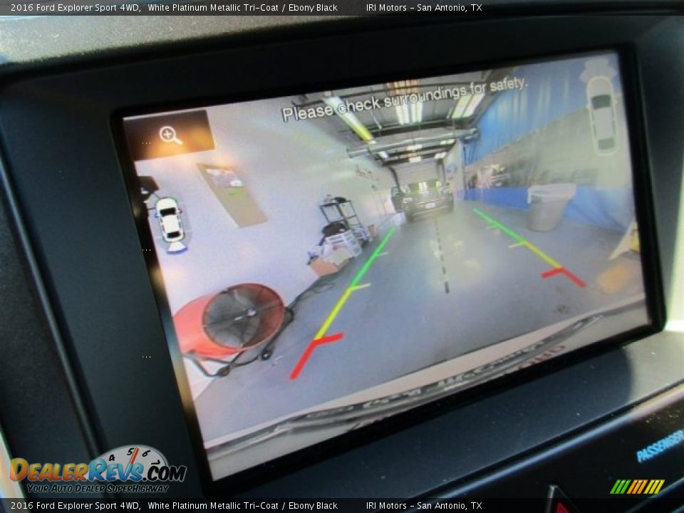 2016 Ford Explorer Sport 4WD White Platinum Metallic Tri-Coat / Ebony Black Photo #22