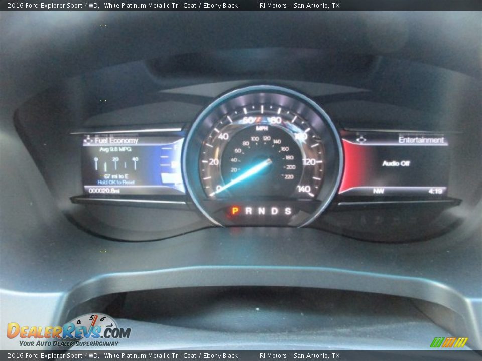 2016 Ford Explorer Sport 4WD White Platinum Metallic Tri-Coat / Ebony Black Photo #25