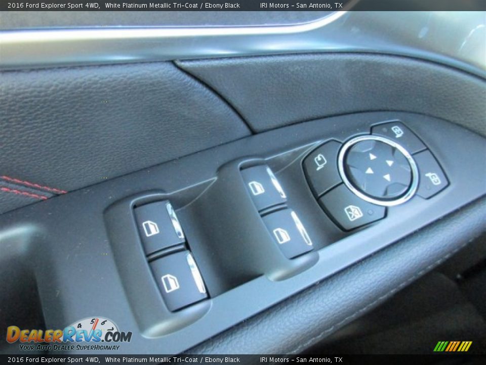 2016 Ford Explorer Sport 4WD White Platinum Metallic Tri-Coat / Ebony Black Photo #27