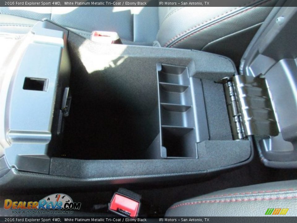 2016 Ford Explorer Sport 4WD White Platinum Metallic Tri-Coat / Ebony Black Photo #28