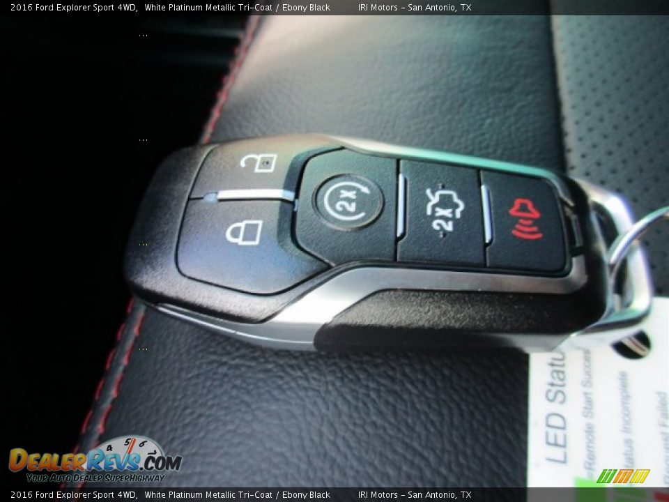 2016 Ford Explorer Sport 4WD White Platinum Metallic Tri-Coat / Ebony Black Photo #29