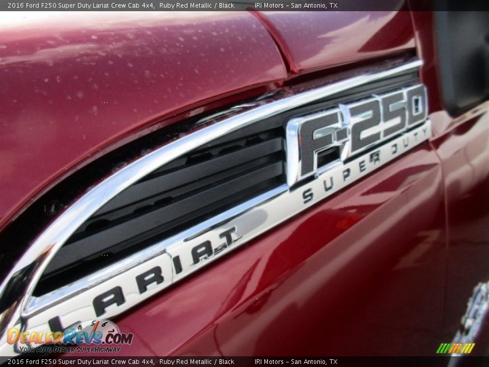 2016 Ford F250 Super Duty Lariat Crew Cab 4x4 Ruby Red Metallic / Black Photo #3