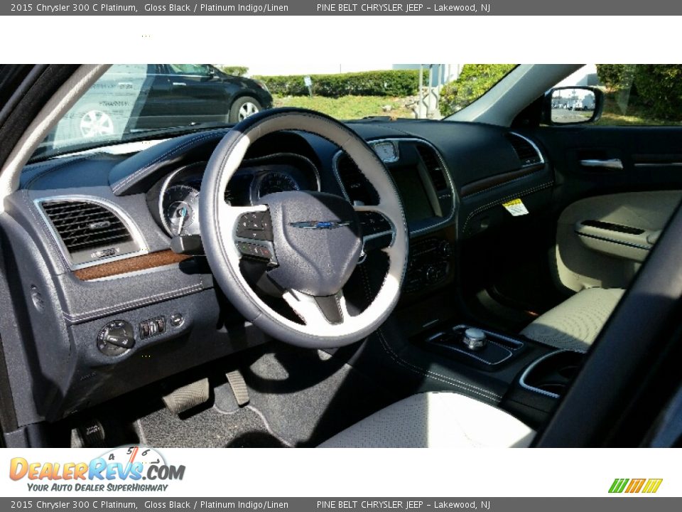 Platinum Indigo/Linen Interior - 2015 Chrysler 300 C Platinum Photo #6