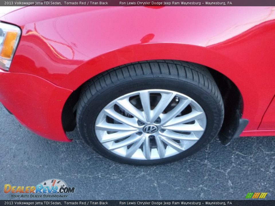 2013 Volkswagen Jetta TDI Sedan Tornado Red / Titan Black Photo #2