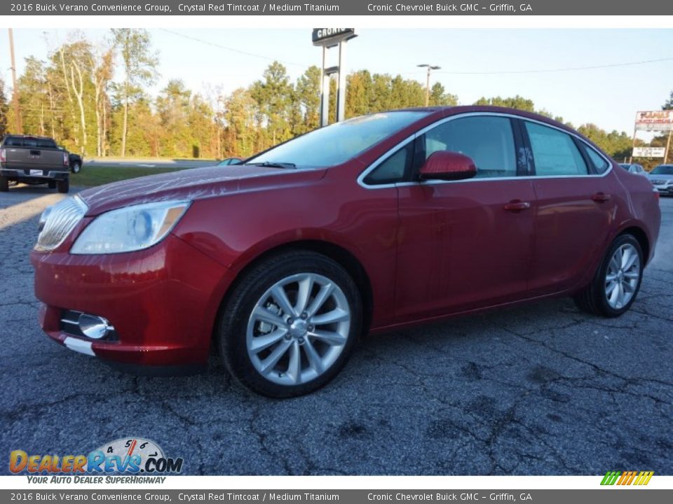 2016 Buick Verano Convenience Group Crystal Red Tintcoat / Medium Titanium Photo #3