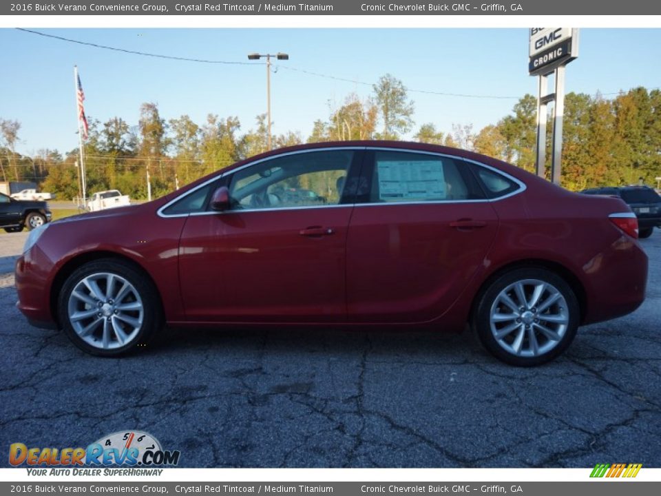 2016 Buick Verano Convenience Group Crystal Red Tintcoat / Medium Titanium Photo #4