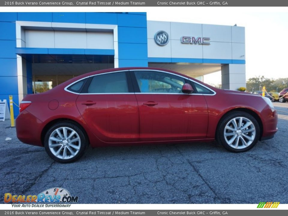 2016 Buick Verano Convenience Group Crystal Red Tintcoat / Medium Titanium Photo #8