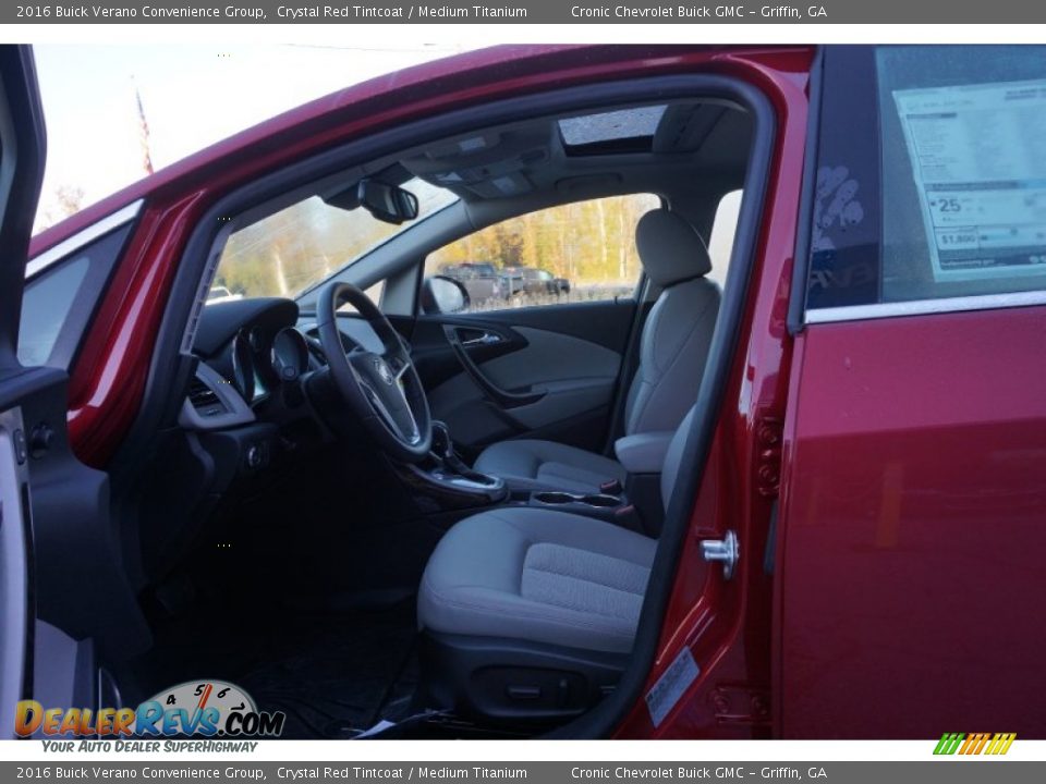 2016 Buick Verano Convenience Group Crystal Red Tintcoat / Medium Titanium Photo #9