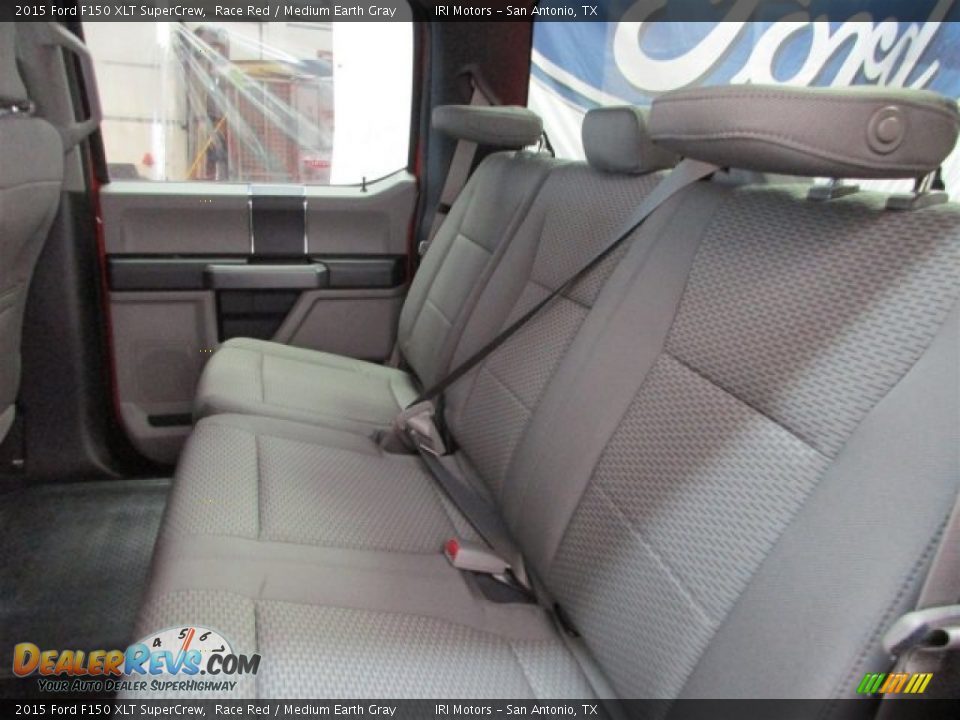 2015 Ford F150 XLT SuperCrew Race Red / Medium Earth Gray Photo #8