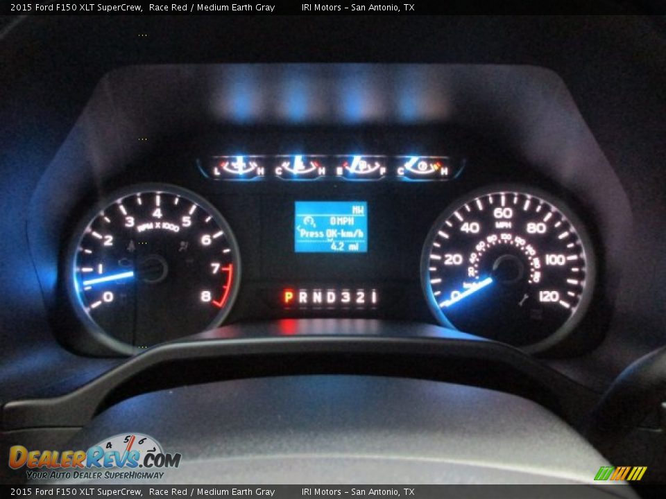 2015 Ford F150 XLT SuperCrew Race Red / Medium Earth Gray Photo #18