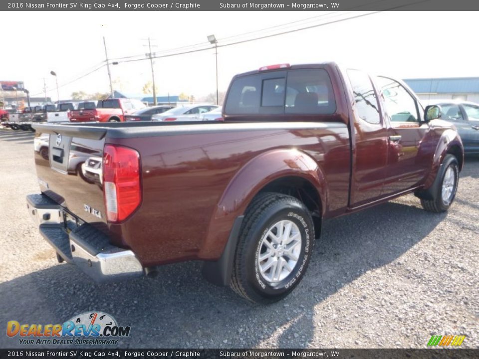 2016 Nissan Frontier SV King Cab 4x4 Forged Copper / Graphite Photo #8