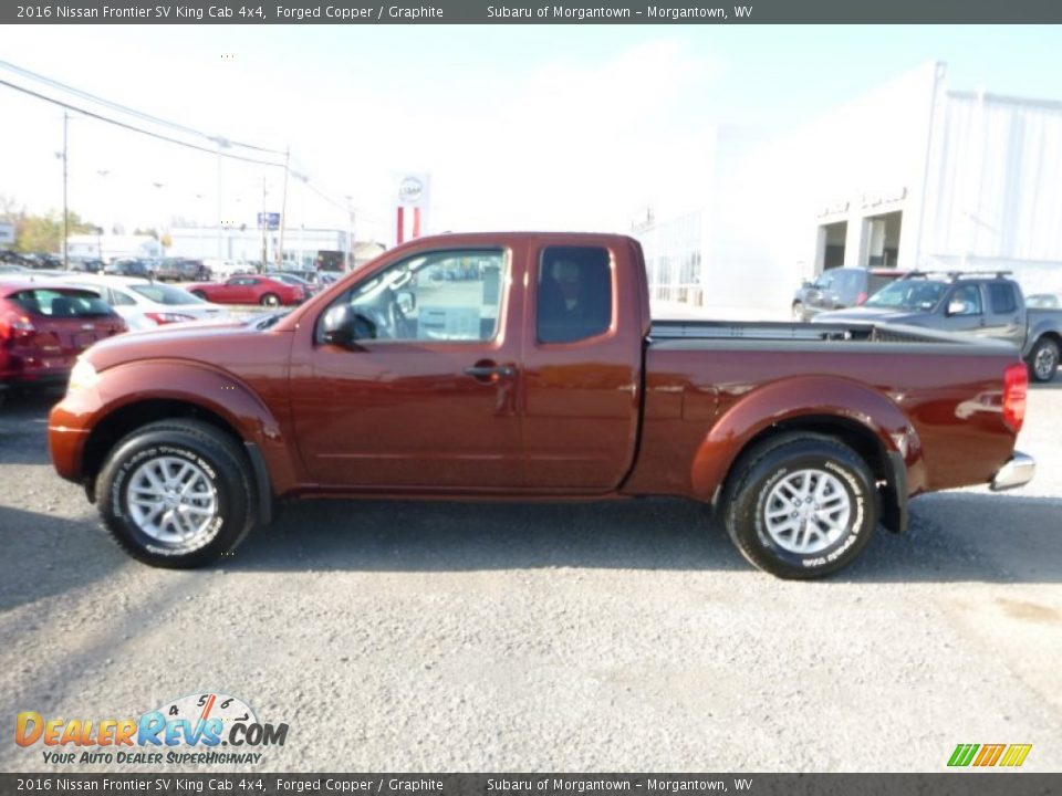 2016 Nissan Frontier SV King Cab 4x4 Forged Copper / Graphite Photo #11