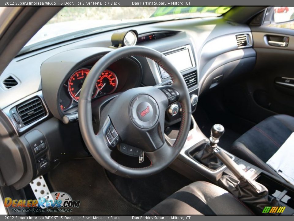 Black Interior - 2012 Subaru Impreza WRX STi 5 Door Photo #5