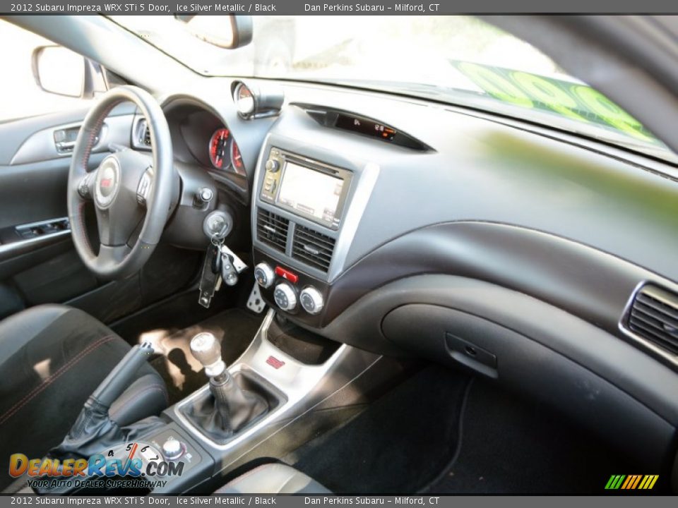 2012 Subaru Impreza WRX STi 5 Door Ice Silver Metallic / Black Photo #9