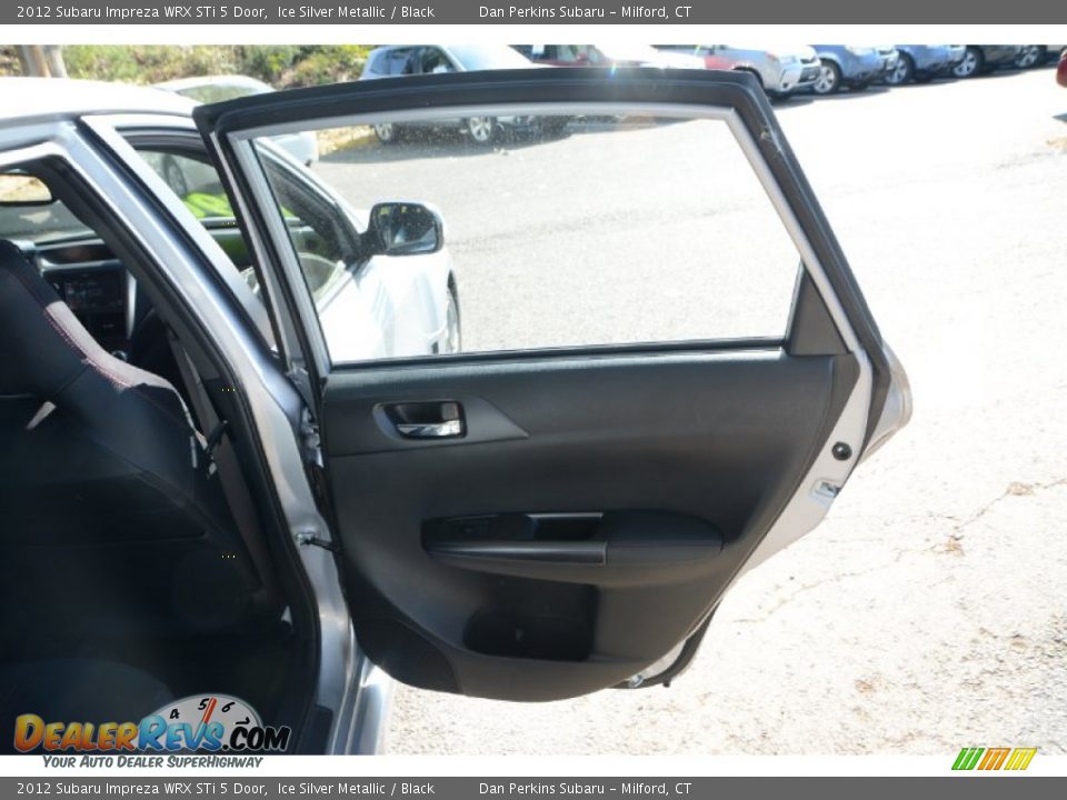 2012 Subaru Impreza WRX STi 5 Door Ice Silver Metallic / Black Photo #20