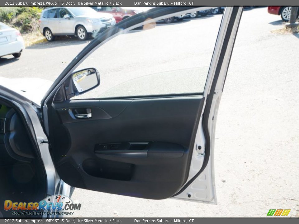 2012 Subaru Impreza WRX STi 5 Door Ice Silver Metallic / Black Photo #21