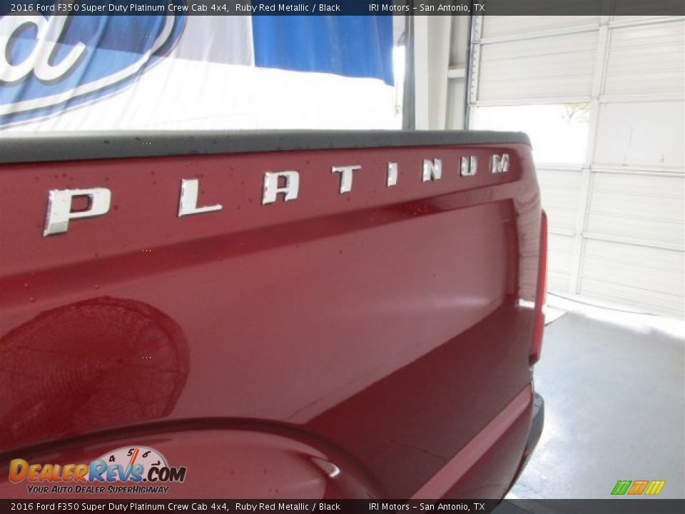 2016 Ford F350 Super Duty Platinum Crew Cab 4x4 Ruby Red Metallic / Black Photo #7