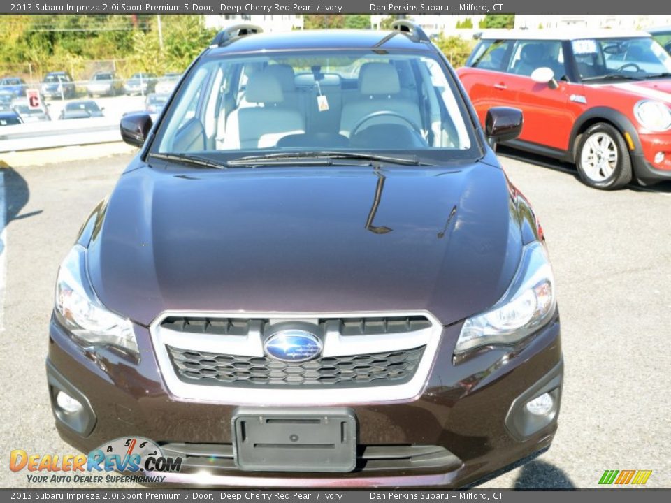 2013 Subaru Impreza 2.0i Sport Premium 5 Door Deep Cherry Red Pearl / Ivory Photo #2