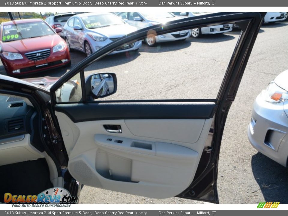 2013 Subaru Impreza 2.0i Sport Premium 5 Door Deep Cherry Red Pearl / Ivory Photo #17