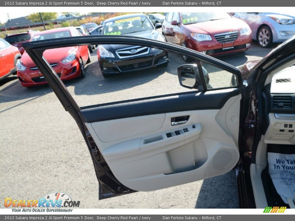 2013 Subaru Impreza 2.0i Sport Premium 5 Door Deep Cherry Red Pearl / Ivory Photo #19