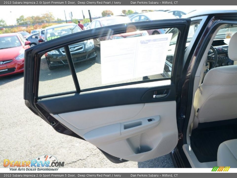 2013 Subaru Impreza 2.0i Sport Premium 5 Door Deep Cherry Red Pearl / Ivory Photo #20