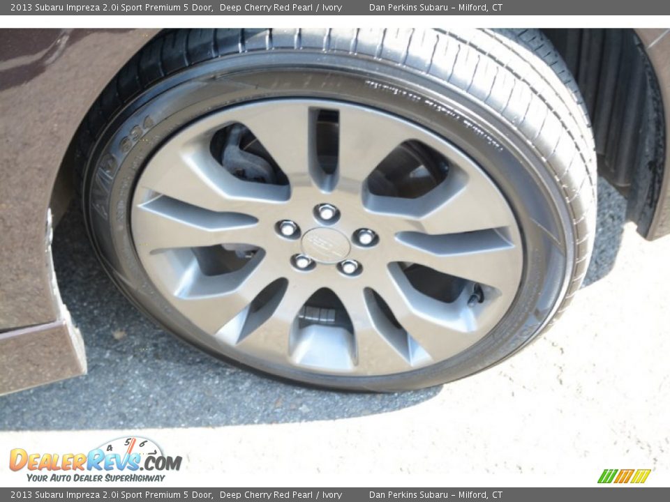 2013 Subaru Impreza 2.0i Sport Premium 5 Door Deep Cherry Red Pearl / Ivory Photo #21