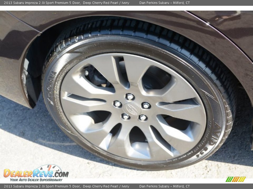 2013 Subaru Impreza 2.0i Sport Premium 5 Door Deep Cherry Red Pearl / Ivory Photo #22