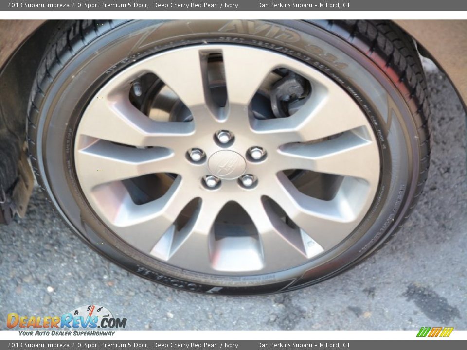 2013 Subaru Impreza 2.0i Sport Premium 5 Door Deep Cherry Red Pearl / Ivory Photo #23